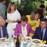 Alberto Moravia, Dacia Maraini, Marta Marzotto e Alberto Arbasino