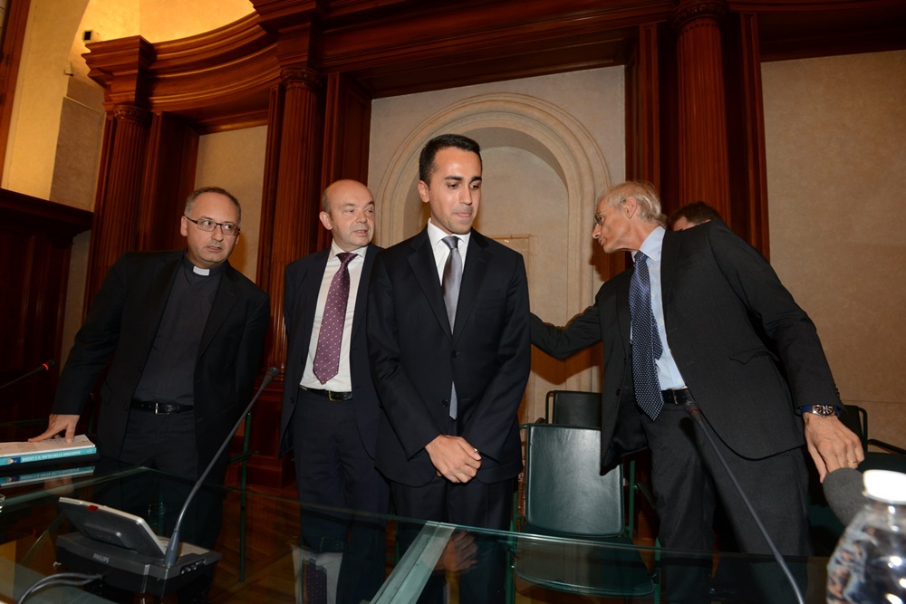 Antonio Spadaro, Carlo Colomba, Luigi Di Maio e Piero Schiavazzi