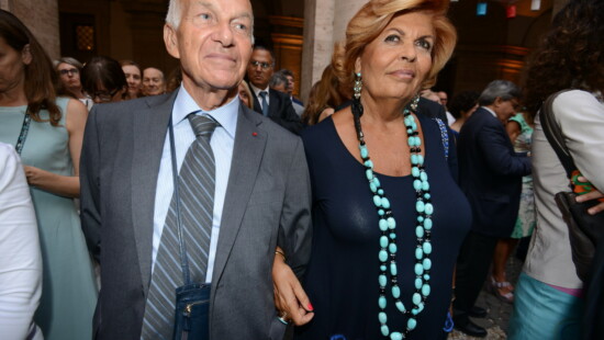 Fausto Bertinotti e moglie