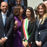 Angelino Alfano, Laura Boldrini, Virginia Raggi e Maria Elena Boschi