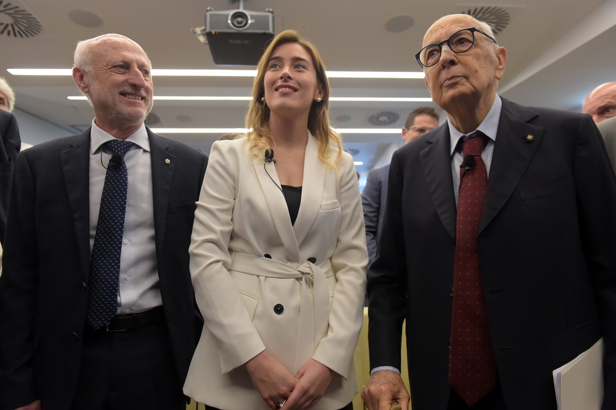 Daniele Vaccarino, Maria Elena Boschi e Giorgio Napolitano