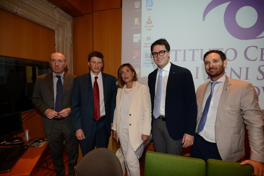 Roberto Arditti, Andrew Spannau, Maria Latella, Lorenzo Castellani e Andrea Chiappetta