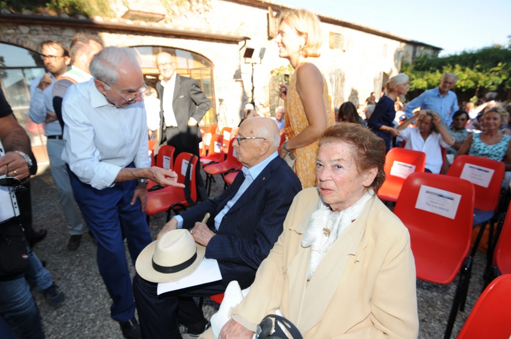 Giuliano Amato, Giorgio Napolitano e Clio Napolitano