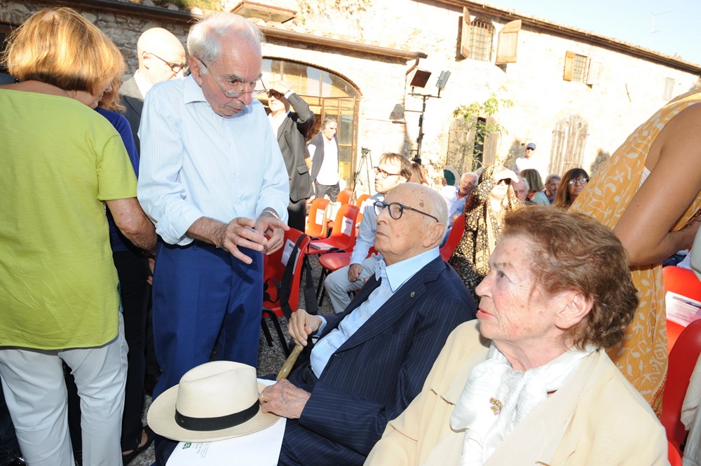 Giuliano Amato, Giorgio Napolitano e Clio Napolitano