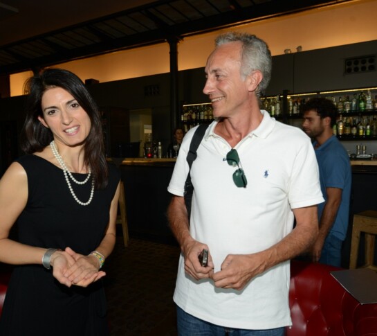 Virginia Raggi e Marco Travaglio fatto quotidiano