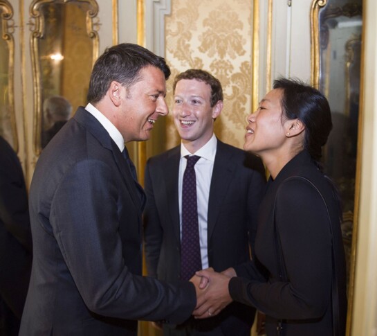 Renzi e Zuckerberg_Palazzo Chigi