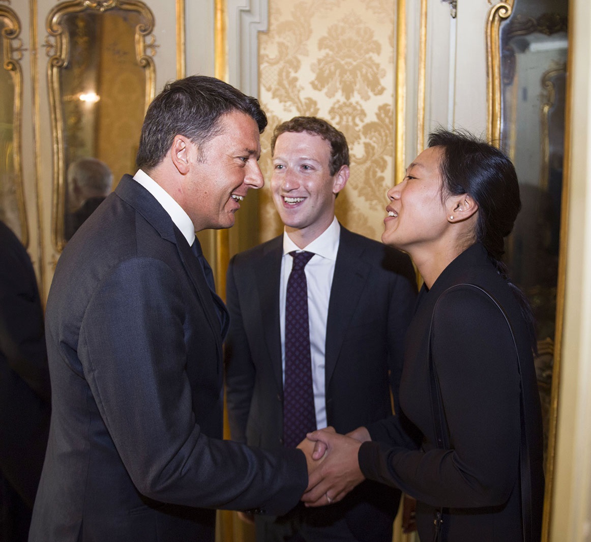 Renzi e Zuckerberg_Palazzo Chigi