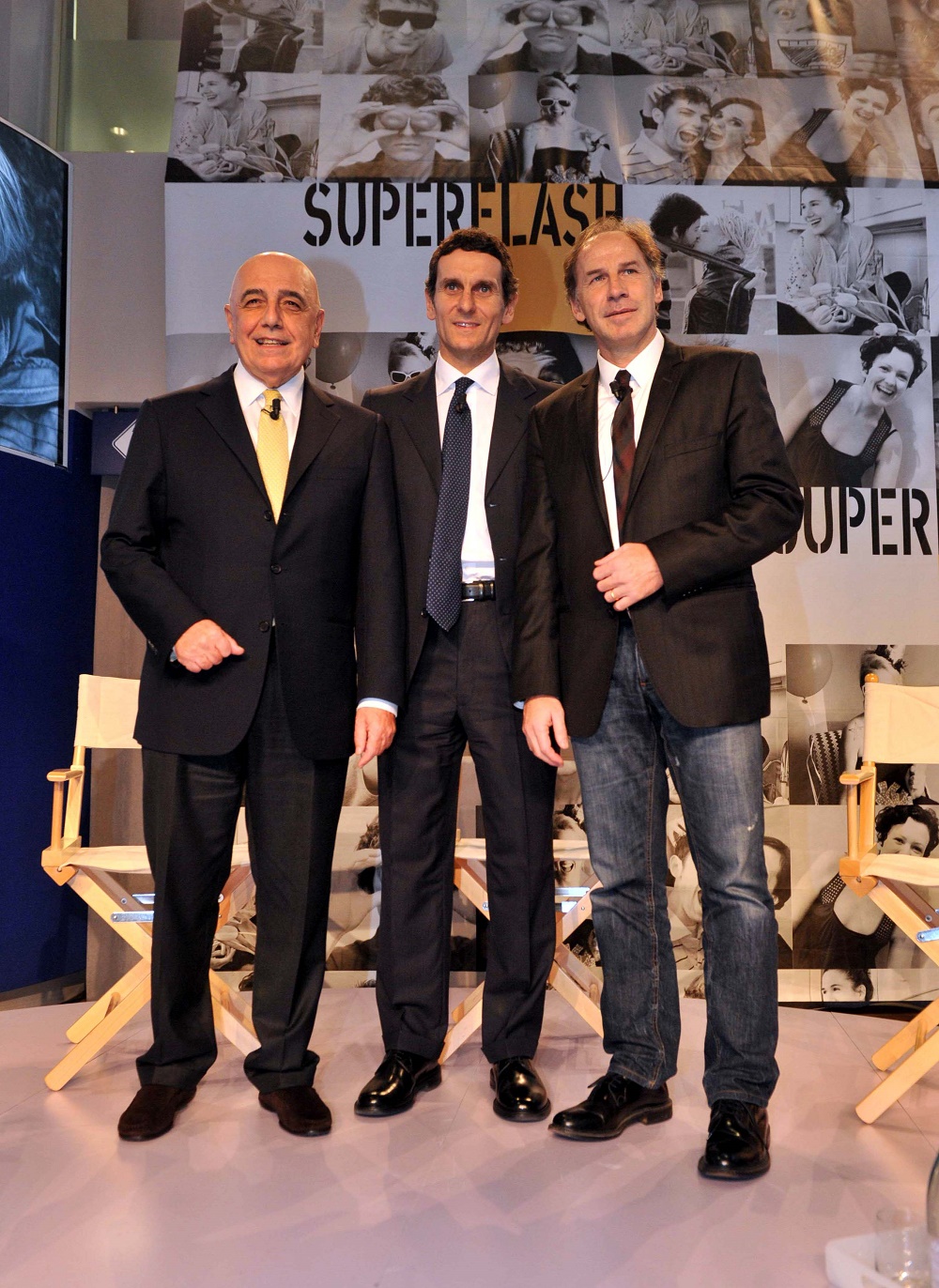 Adriano Galliani, Marco Morelli e Franco Baresi