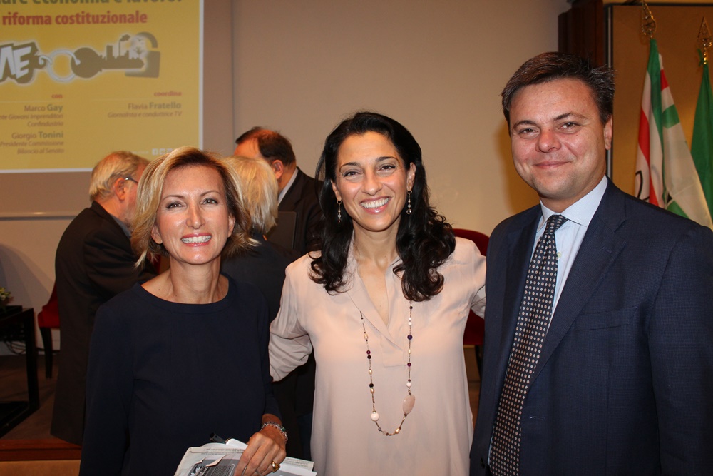 Flavia Fratello, Irene Tinagli e Marco Gay