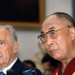 Shimon Peres e Tenzin Gyatso Dalai Lama