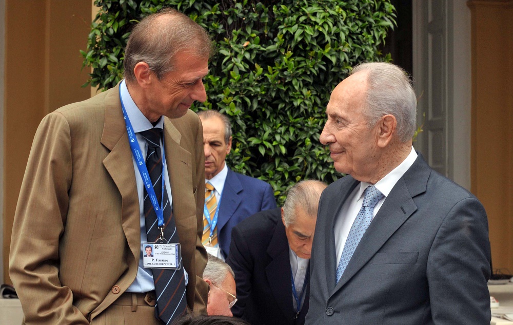 Piero Fassino e Shimon Peres