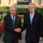 Shimon Peres e Mario Monti
