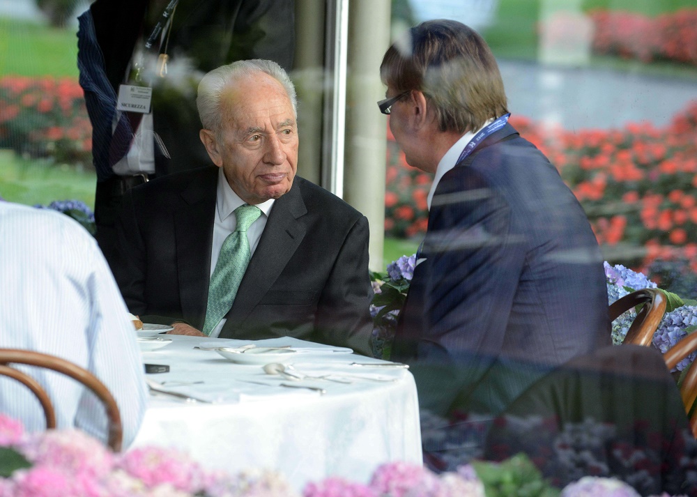 Shimon Peres e Mario Moretti Polegato