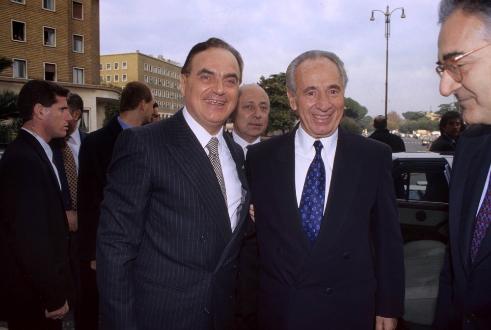 Elia Valori e Shimon Peres