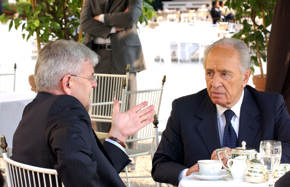Josckha Fischer e Shimon Peres