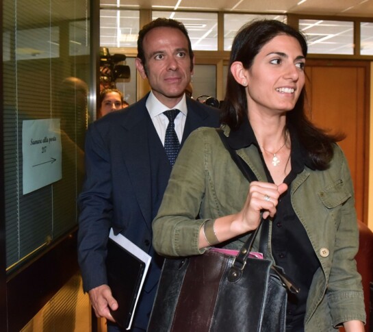 Virginia Raggi e Marcello Minenna