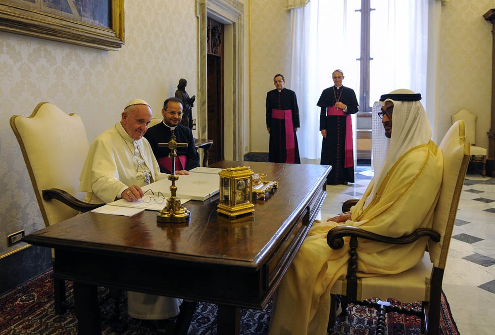 Papa Francesco e Mohammed Bin Zayed Bin Sultan Al-Nahyan