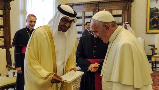 Mohammed Bin Zayed Bin Sultan Al-Nahyan e Papa Francesco
