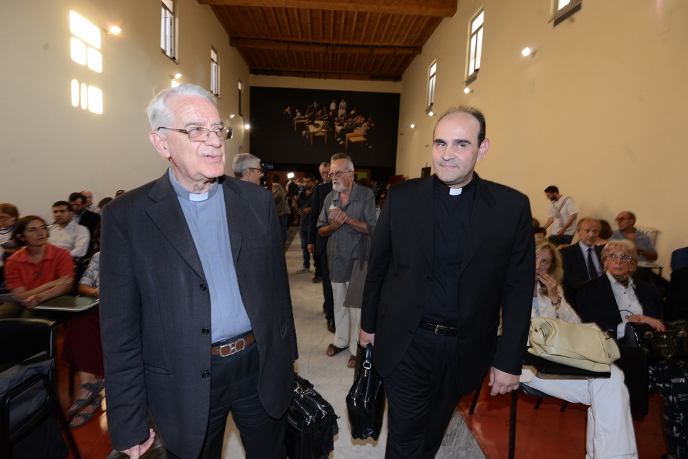 Padre Federico Lombardi e monsignor Paolo Borgia