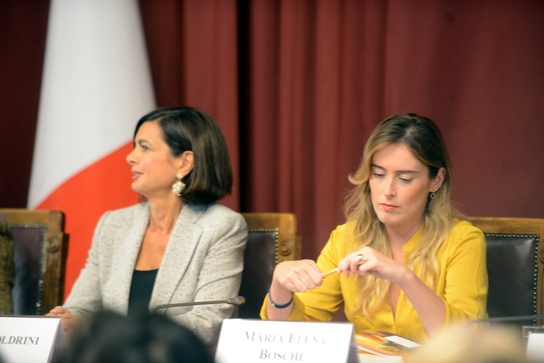 Laura Boldrini, Maria Elena Boschi