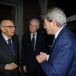 Giorgio Napolitano, Mario Monti e Paolo Gentiloni