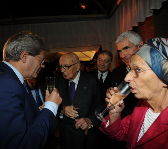 Paolo Gentiloni, Giorgio Napolitano ed Emma Bonino