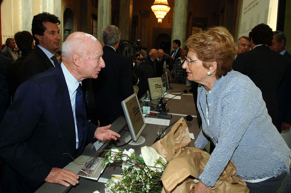 Bernardo Caprotti e Liliana Segre -2008