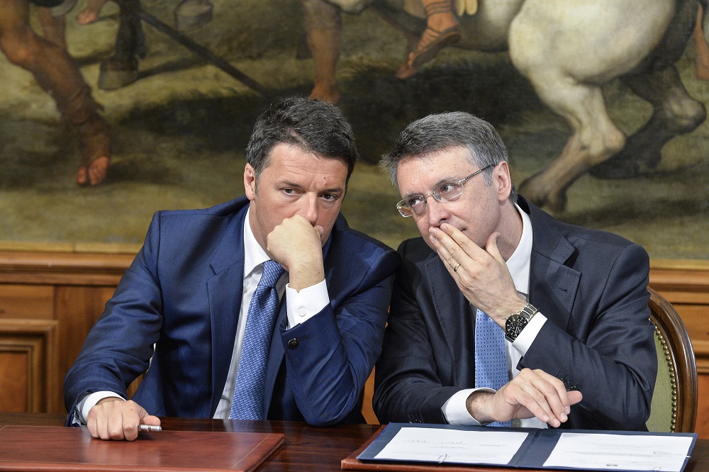 Matteo Renzi e Raffaele Cantone