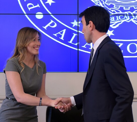 Maria Elena Boschi e Maurizio Martina