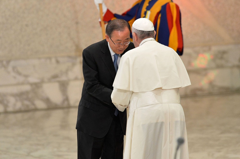 Ban Ki Moon e Papa Francesco
