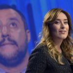 Matteo Salvini e Maria Elena Boschi