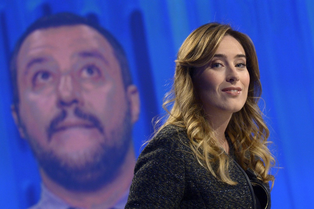 Matteo Salvini e Maria Elena Boschi