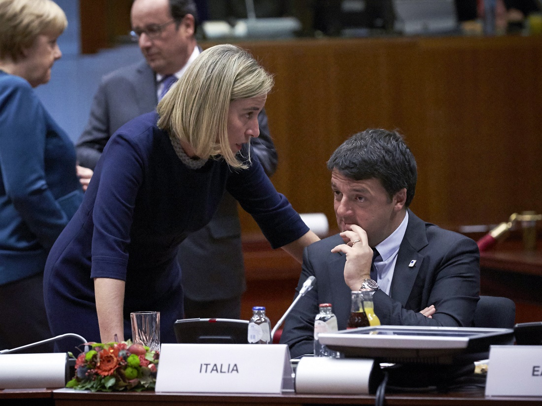 Federica Mogherini, Matteo Renzi