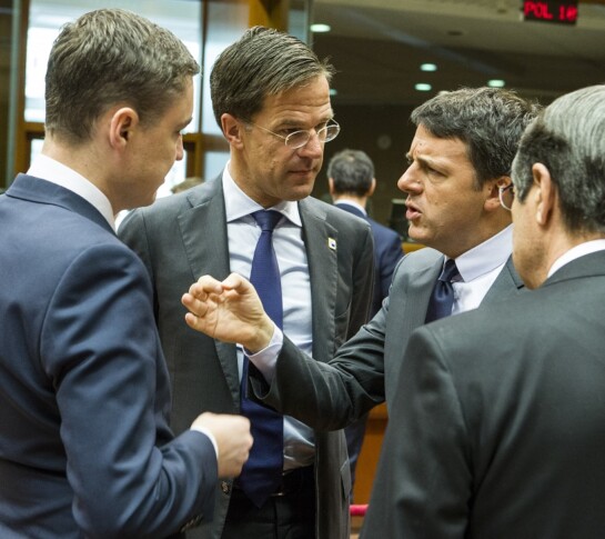 Taavi Roivas, Mark Rutte, Matteo Renzi, Nicos Anastasiades