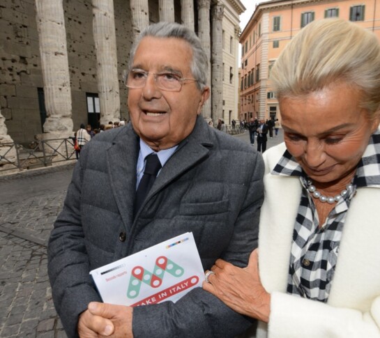 Carlo De Benedetti e la moglie Silvia Monti