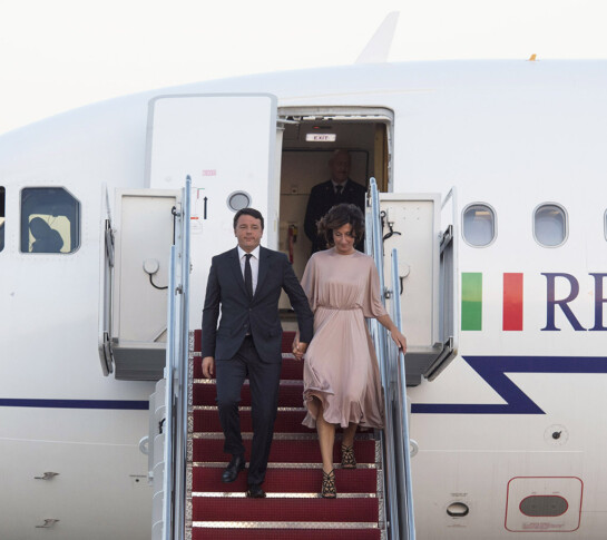 Agnese Landini e Matteo Renzi