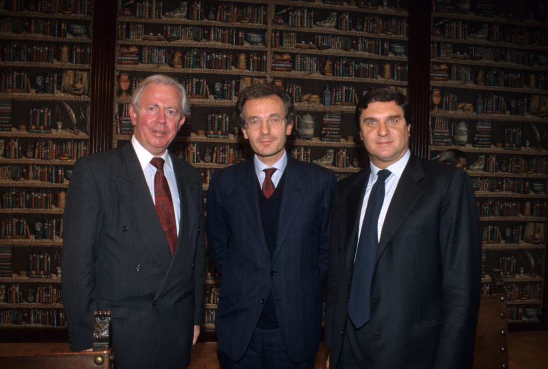 Jacques Santer, Paolo Alberto Lamberti, Giorgio Fossa (1998)