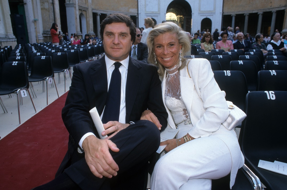 Giorgio Fossa con la moglie Laura de Micheli (1998)