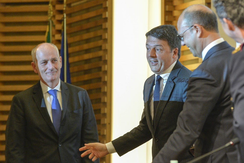 Franco Gabrielli, Matteo Renzi e Angelino Alfano