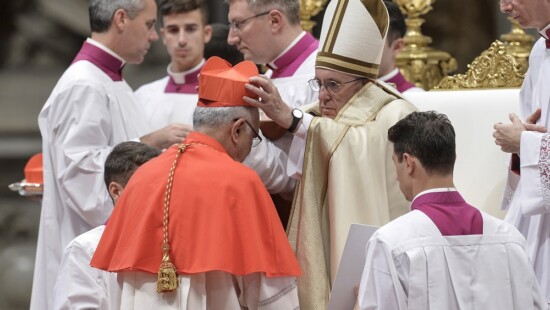 Cardinale Baltazar Enrique Porras Cardoso e Papa Francesco