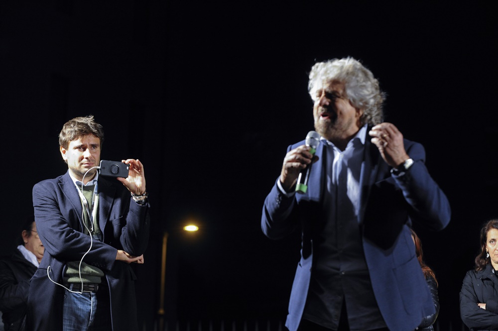 Alessandro Di Battista e Beppe Grillo