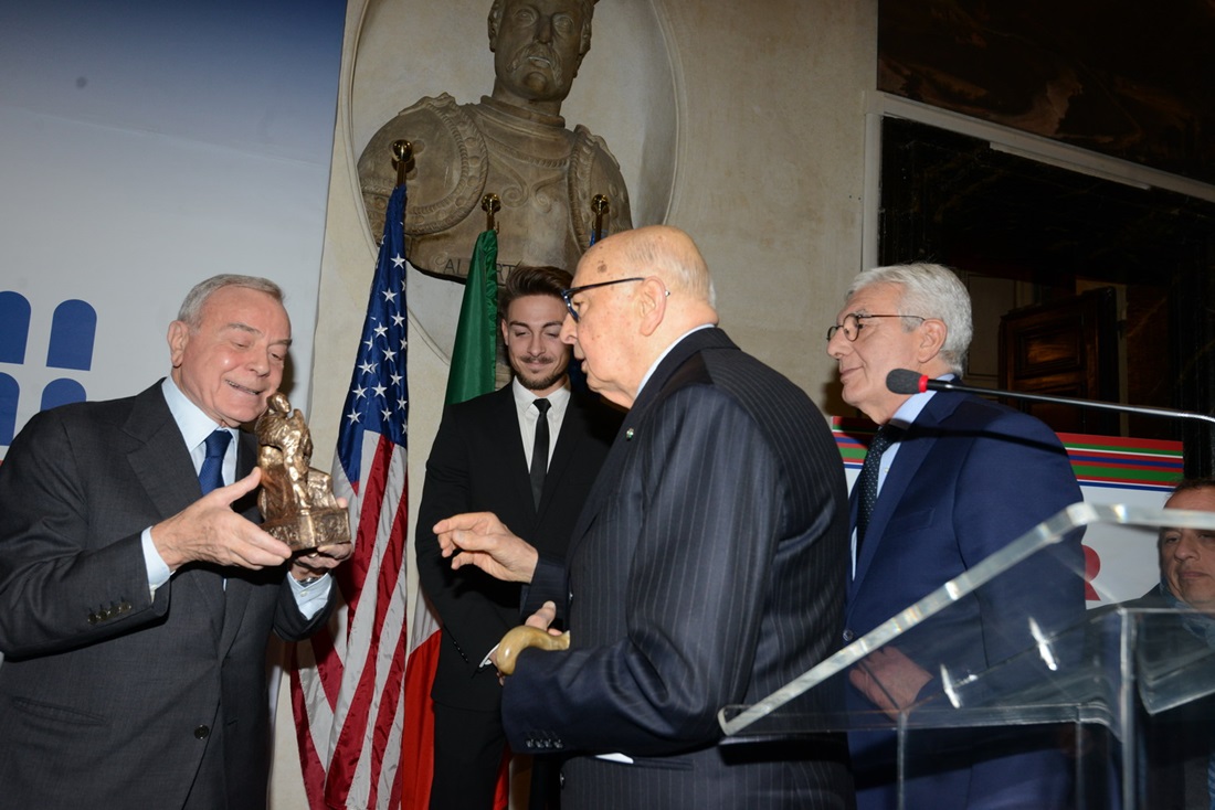 Gianni Letta, Giorgio Napolitano e Giovanni De Gennaro