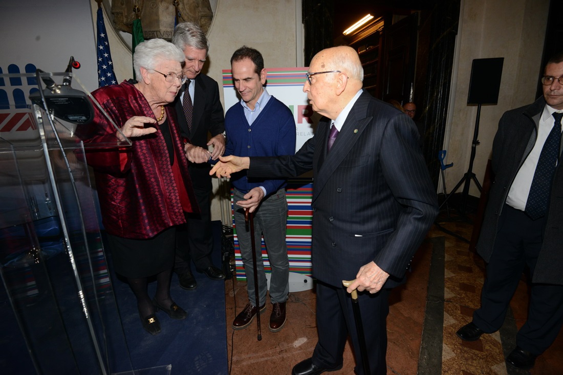 Biancamaria Bosco Tedeschini Lalli e Giorgio Napolitano