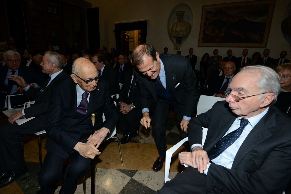 Giorgio Napolitano e Giampiero Massolo
