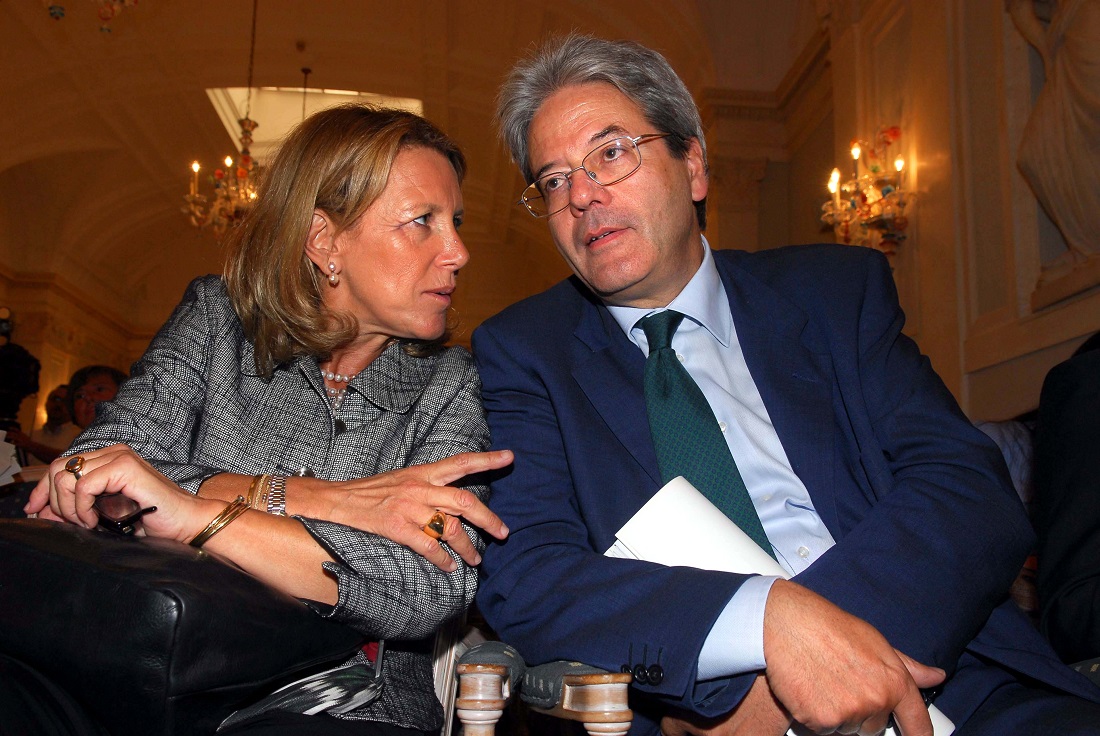 Cristina De Luca e Paolo Gentiloni