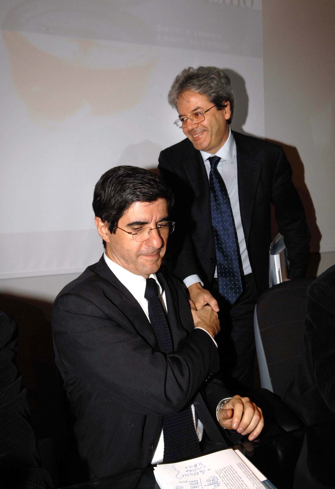 Gianni Riotta e Paolo Gentiloni