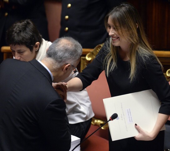 Mario Mauro e Maria Elena Boschi