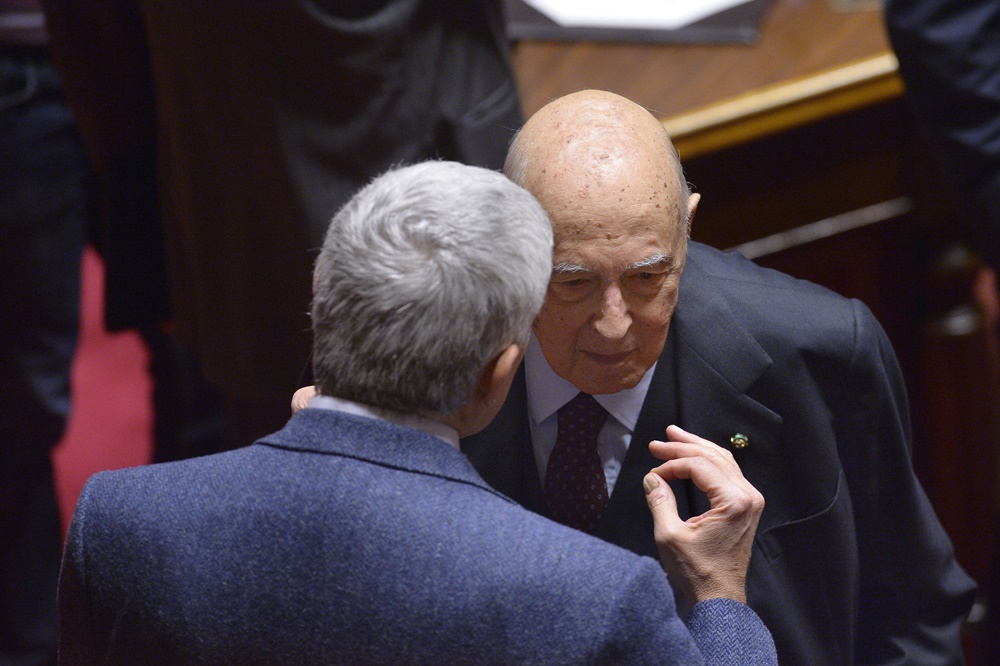Pierferdinando Casini e Giorgio Napolitano