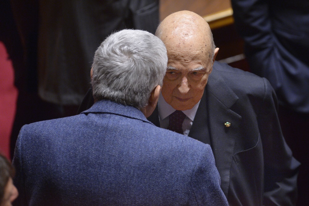 Pierferdinando Casini e Giorgio Napolitano