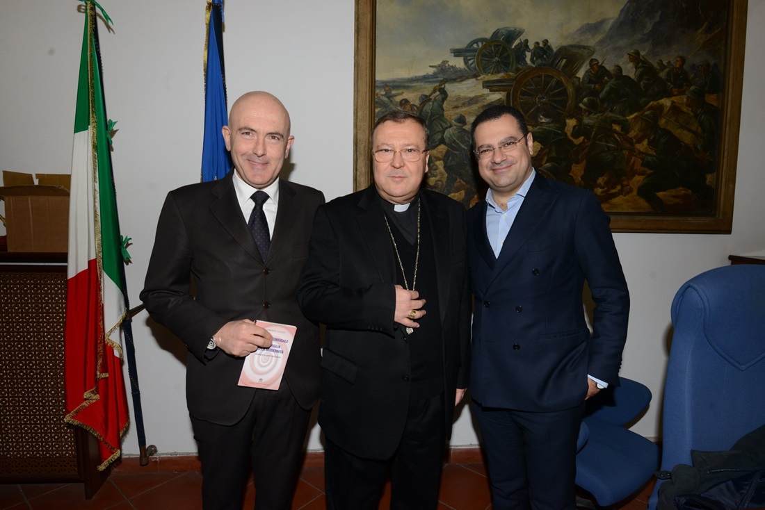 Gioacchino Alfano, Monsignor Lorenzo Leuzzi e Paolo Messa